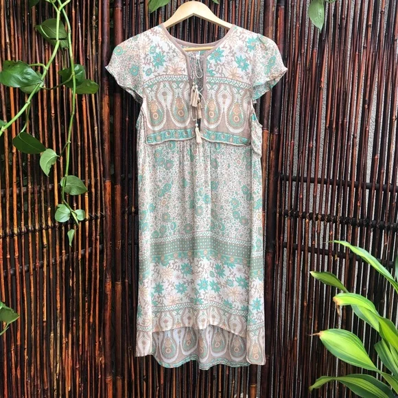 RARE Vintage Spell Boho Blossom Mini Dress - Picture 4 of 16